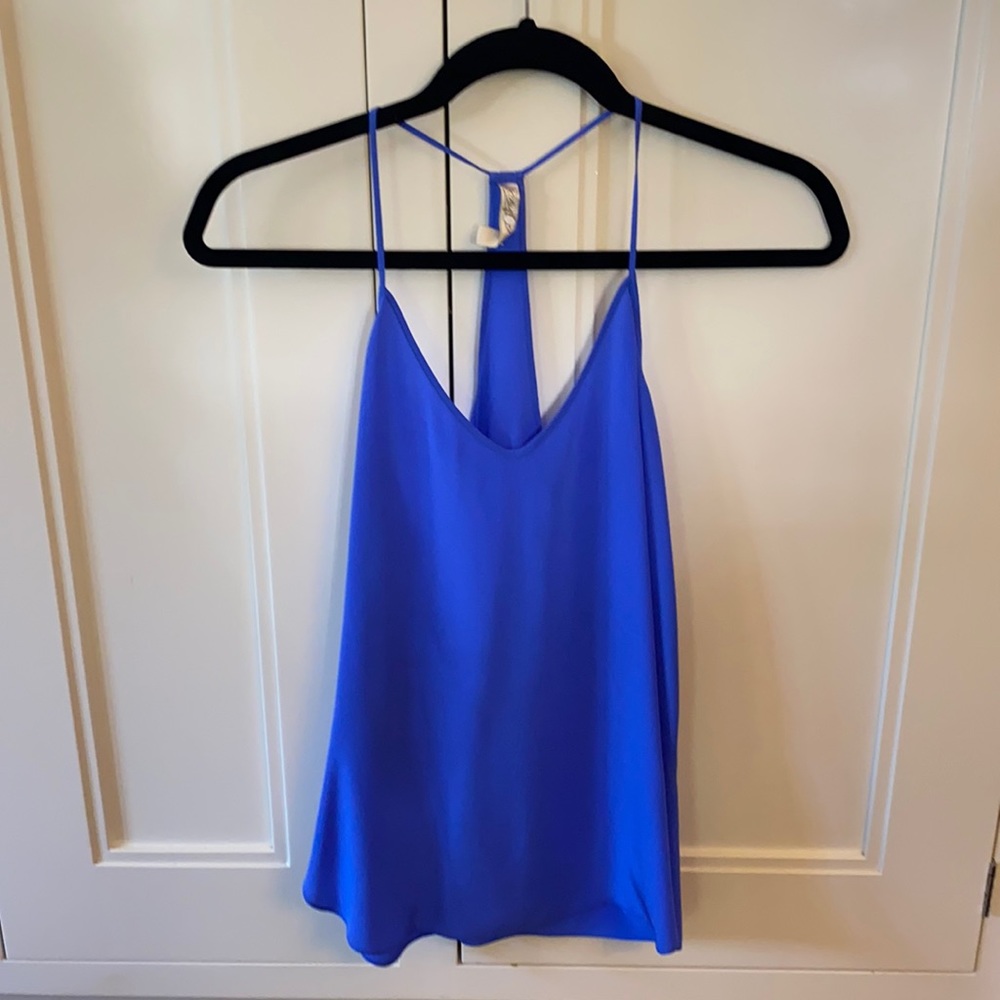 Rory Beca blue silk blouse